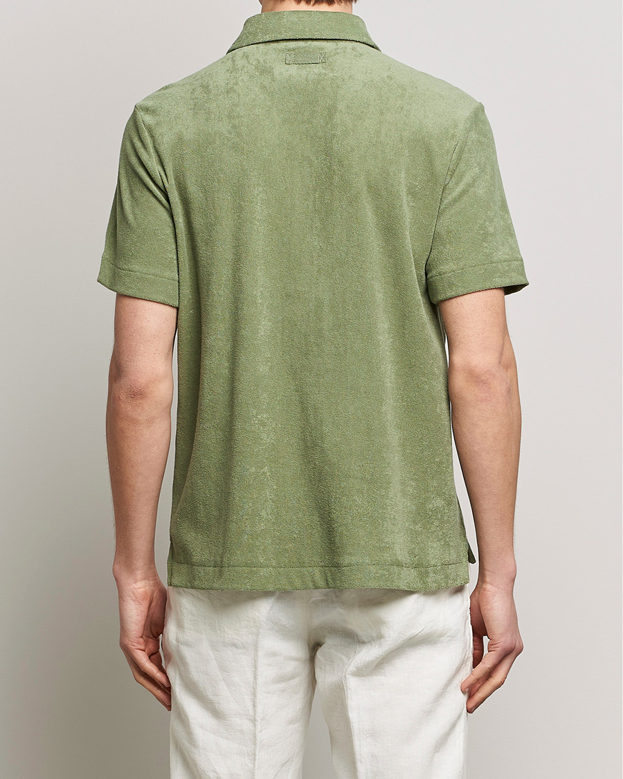 Herren | Hemden | Morris | Hunter Terry Short Sleeve Shirt Sage Green