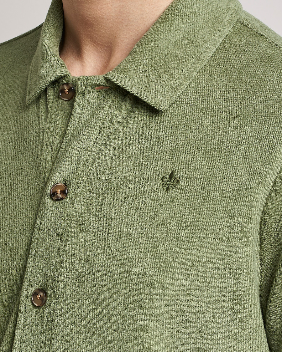 Herren | Hemden | Morris | Hunter Terry Short Sleeve Shirt Sage Green