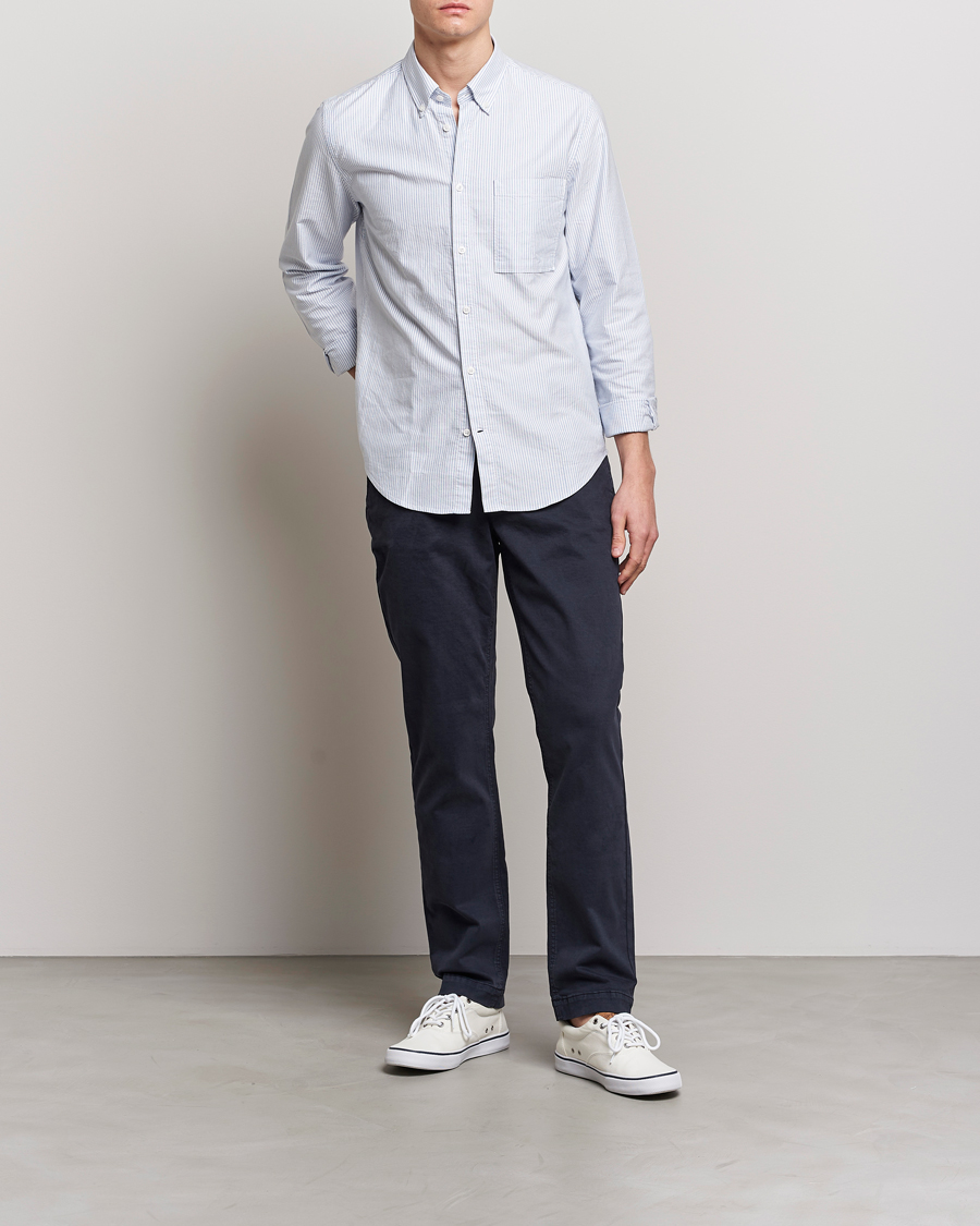 Herren | Hosen | Morris | Jeffrey Brushed Chinos Blue