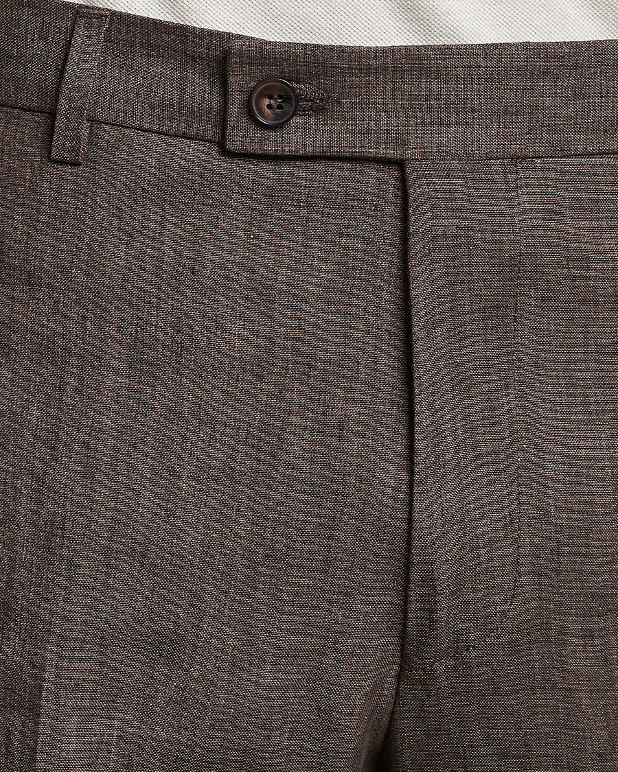 Herren | Hosen | Morris | Bobby Linen Suit Trousers Brown