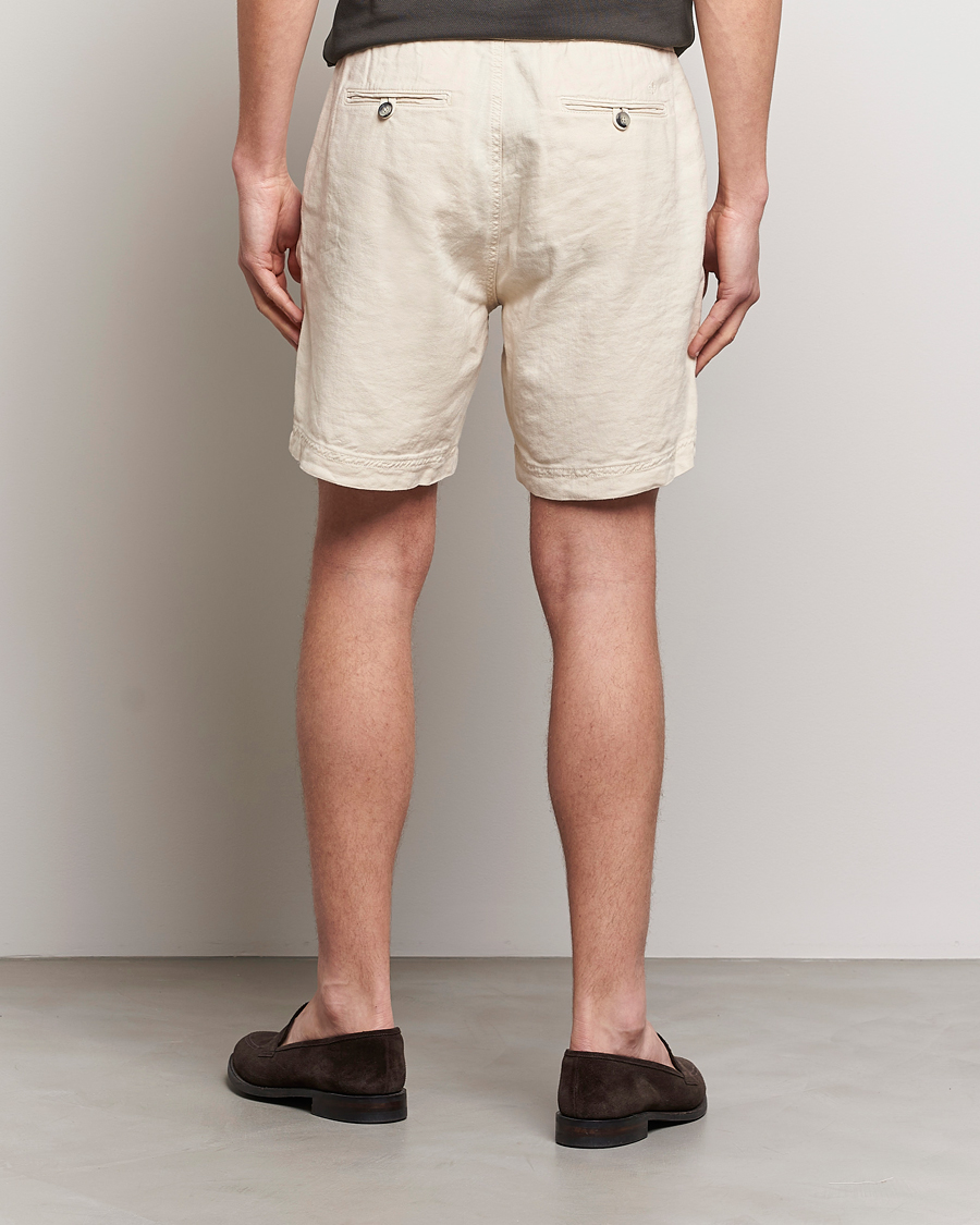 Herren | Shorts | Morris | Fenix Linen Drawstring Shorts Beige
