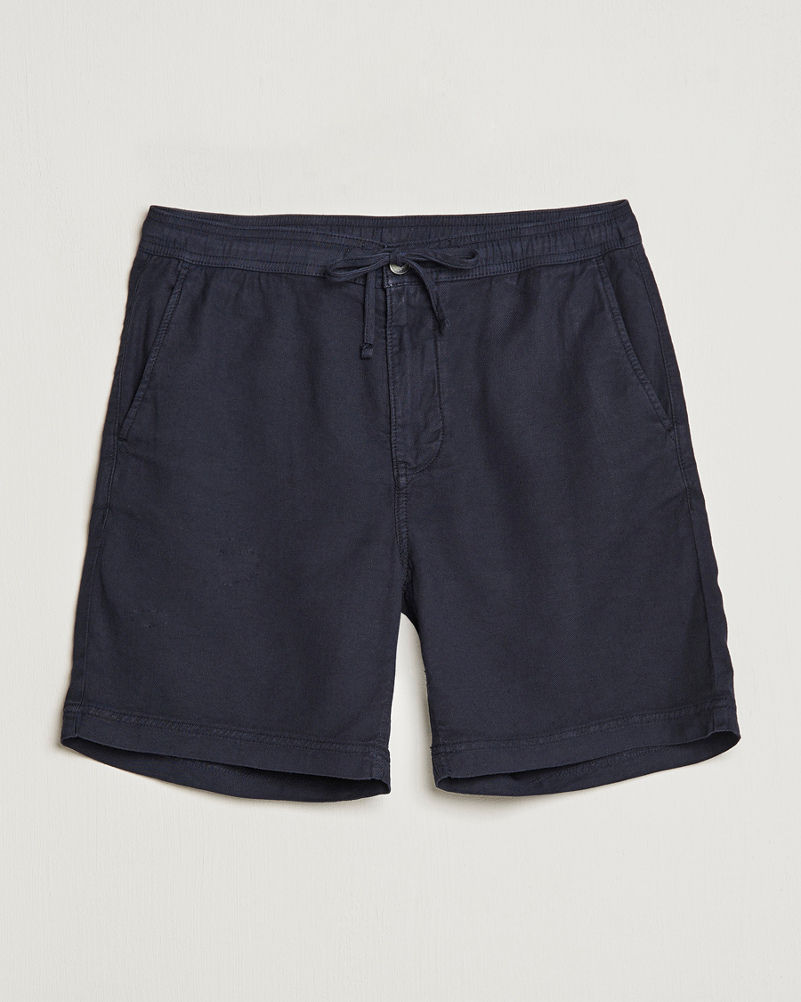Herren | Shorts | Morris | Fenix Linen Drawstring Shorts Navy