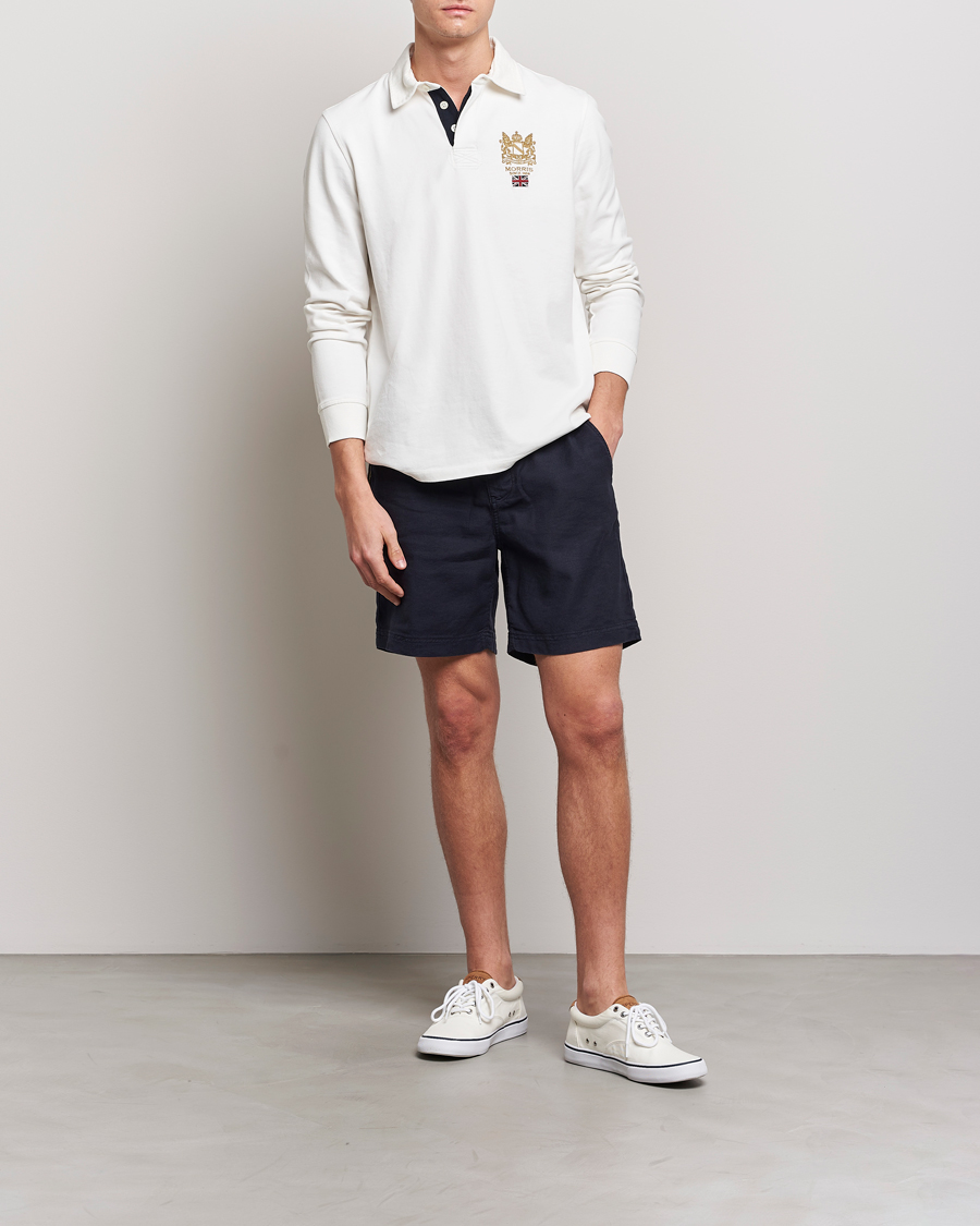 Herren | Shorts | Morris | Fenix Linen Drawstring Shorts Navy