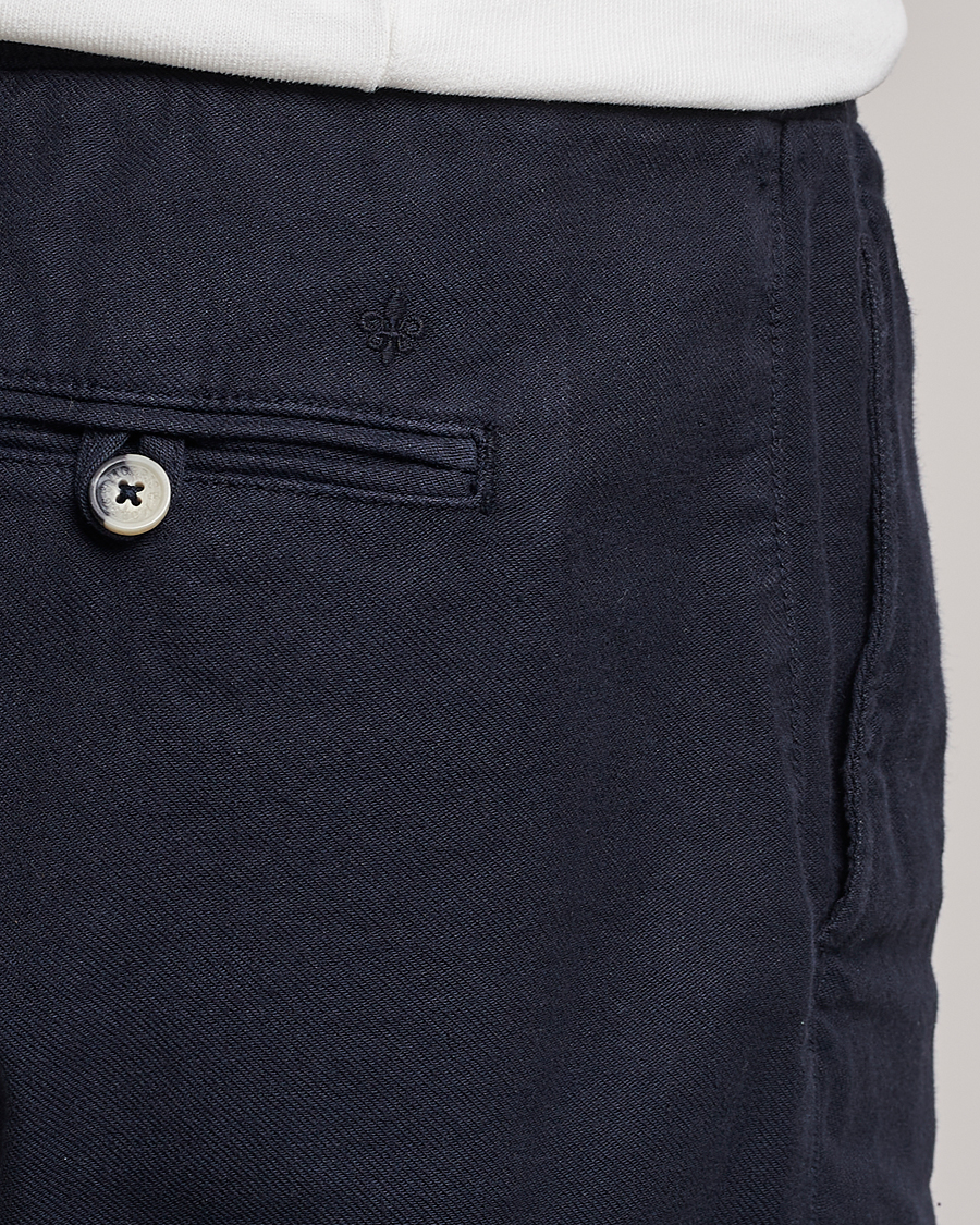 Herren | Shorts | Morris | Fenix Linen Drawstring Shorts Navy