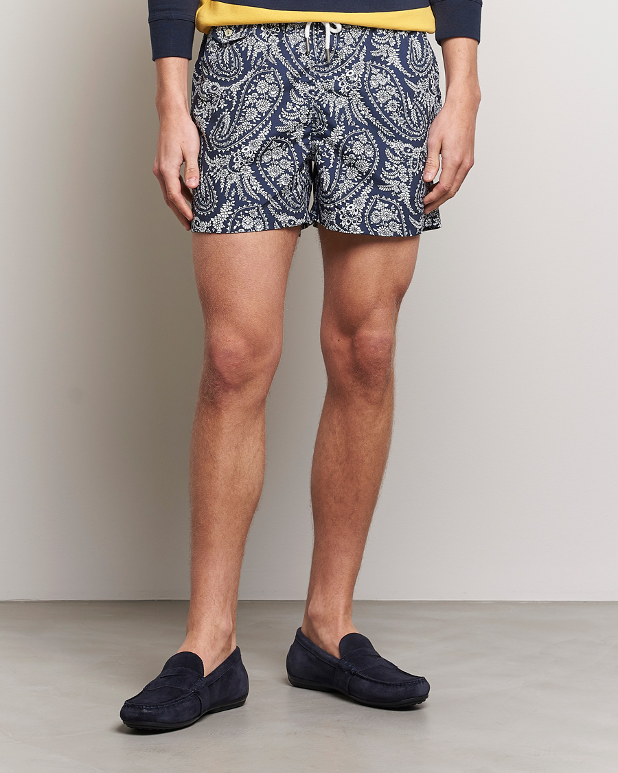 Herren | Badehosen | Morris | Paisley Bathing Trunks Navy