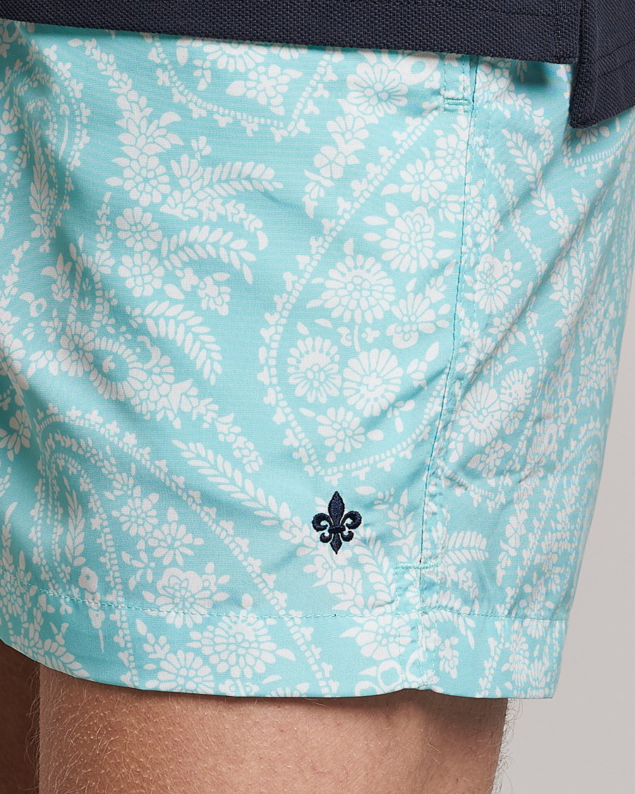Herren | Badehosen | Morris | Paisley Bathing Trunks Turquoise