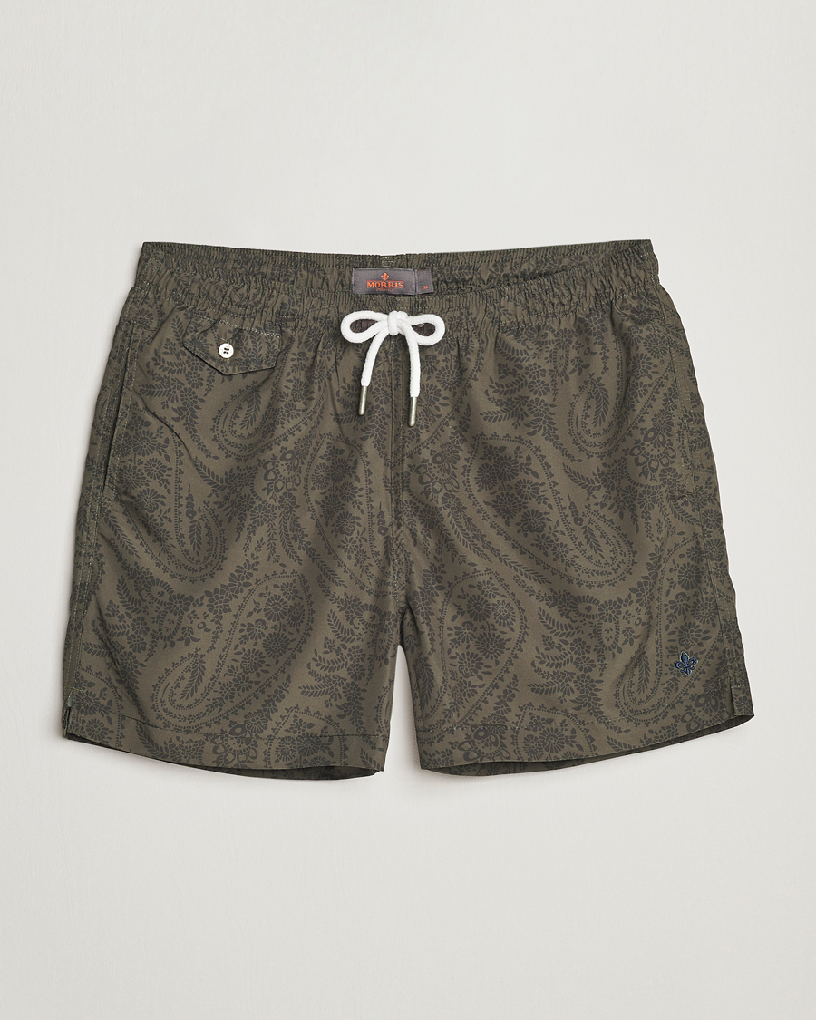 Herren | Badehosen | Morris | Paisley Bathing Trunks Olive