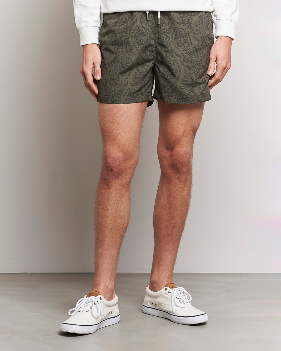 Herren | Badehosen | Morris | Paisley Bathing Trunks Olive
