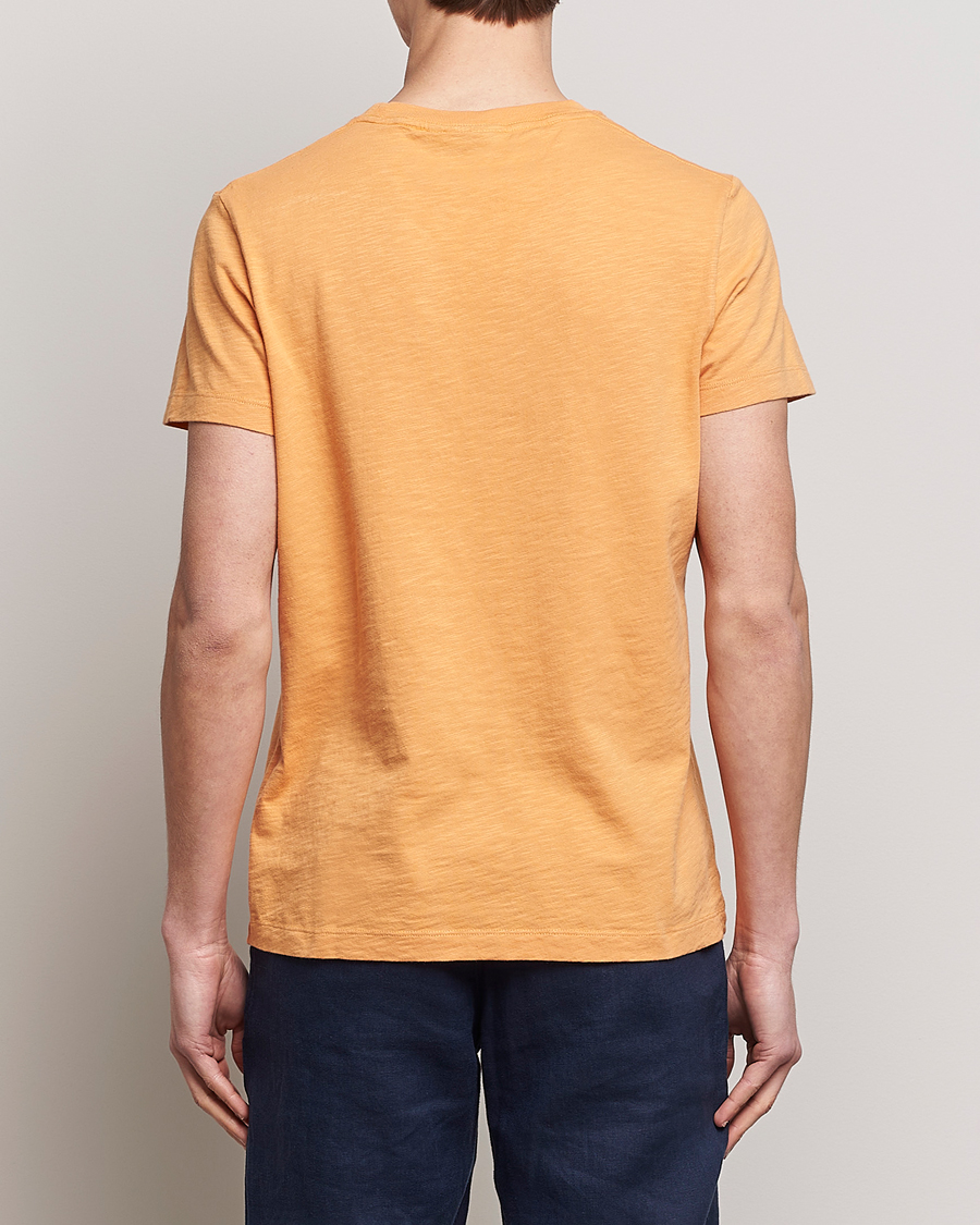 Herren | T-Shirts | Morris | Lily Slub Pocket Crew Neck Tee Orange