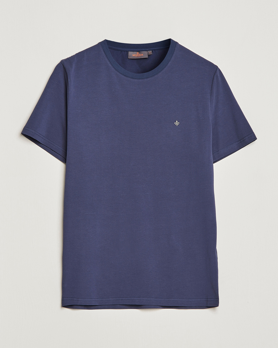 Herren | T-Shirts | Morris | James Cotton T-Shirt Navy