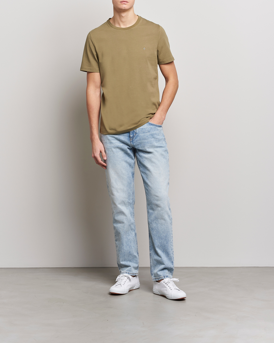 Herren | T-Shirts | Morris | James Cotton T-Shirt Olive