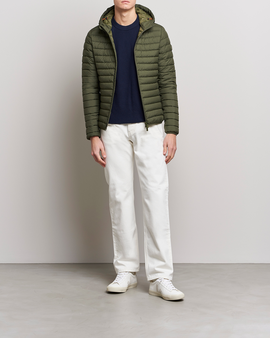 Herren | Jacken | Save The Duck | Luke Lightweight Matt Padded Hood Jacket Dusty Olive