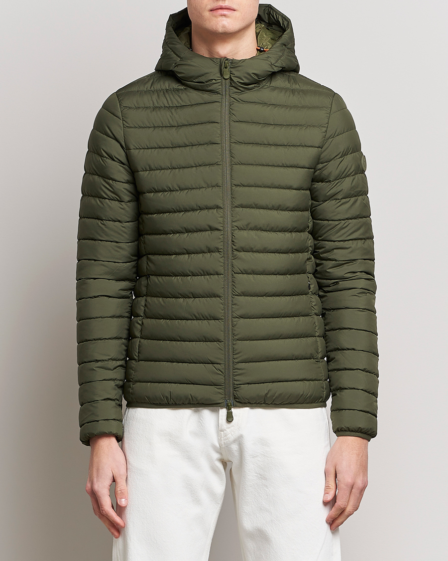 Herren | Jacken | Save The Duck | Luke Lightweight Matt Padded Hood Jacket Dusty Olive