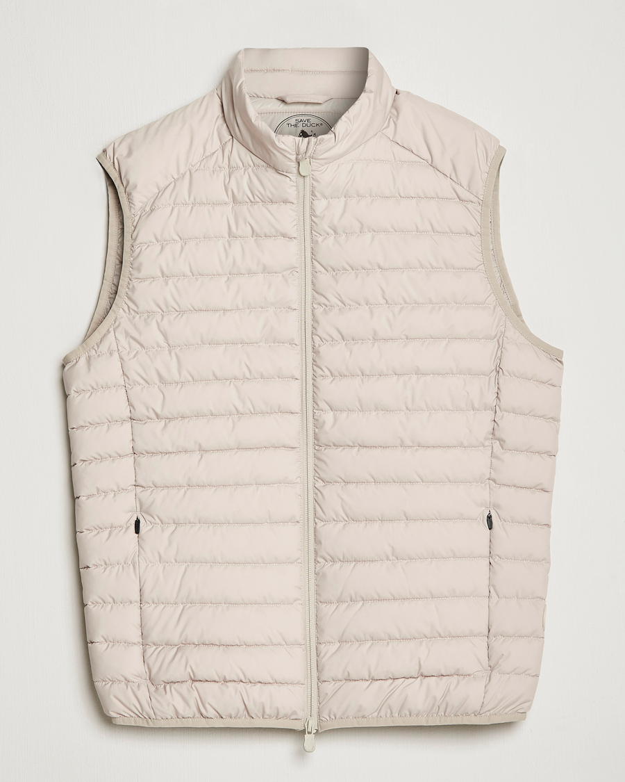 Herren | Westen | Save The Duck | Leonard Lightweight Matt Padded Vest Rainy Beige