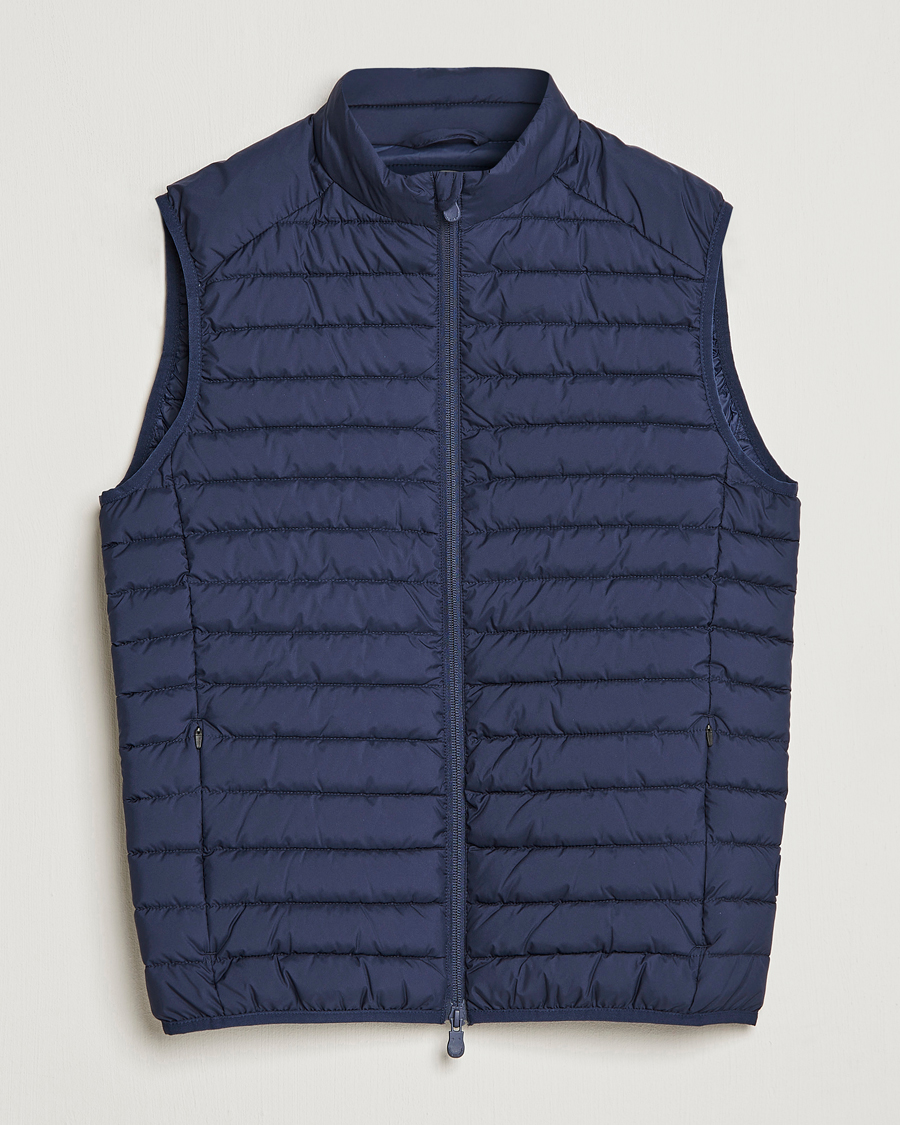 Herren | Westen | Save The Duck | Leonard Lightweight Matt Padded Vest Navy Blue