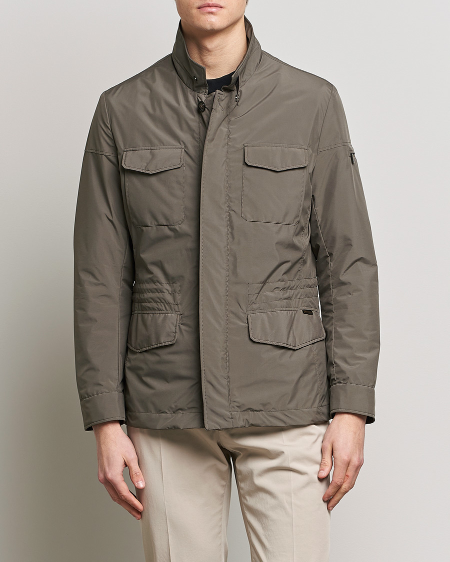 Herren | Jacken | MooRER | Waterproof Nylon Field Jacket Brown
