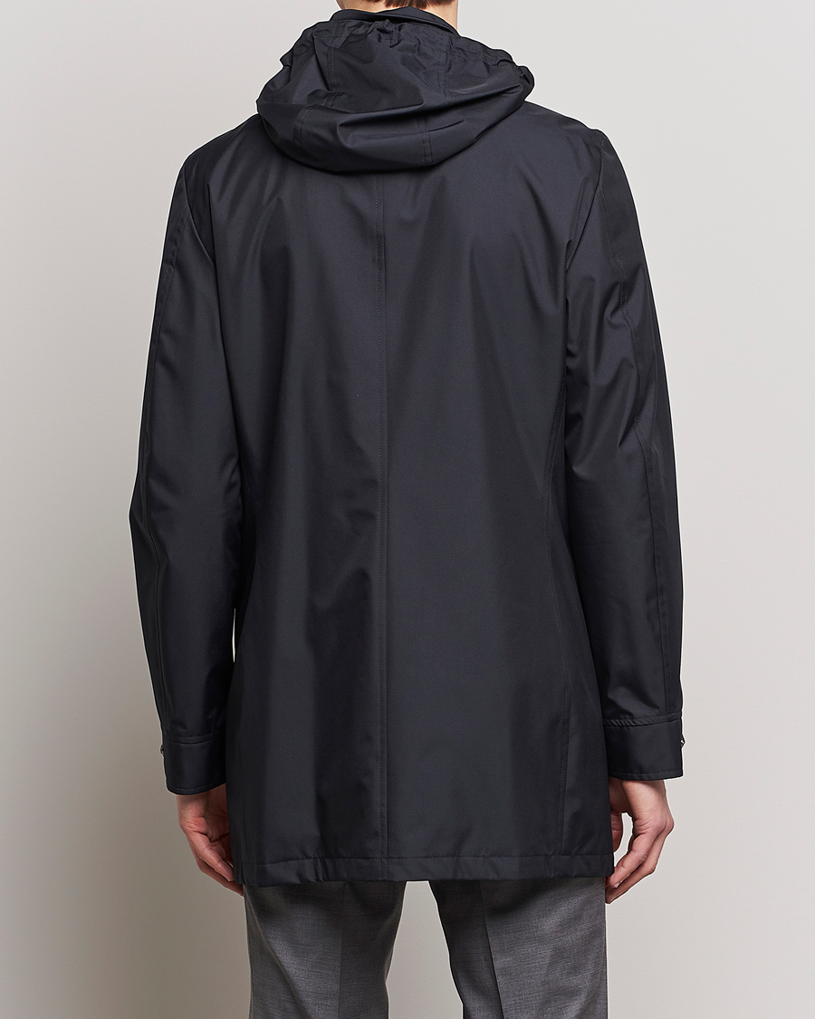 Herren | Jacken | MooRER | Waterproof Hooded Coat Dark Blue