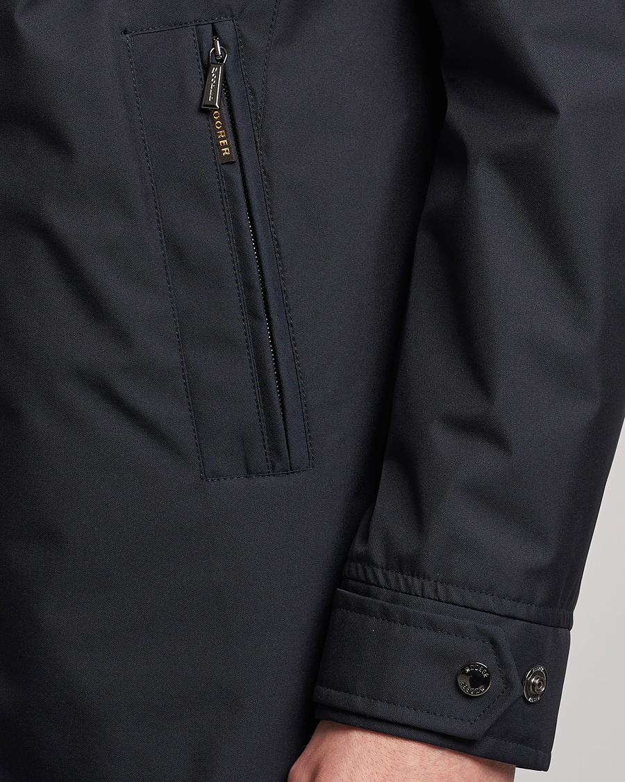 Herren | Jacken | MooRER | Waterproof Hooded Coat Dark Blue