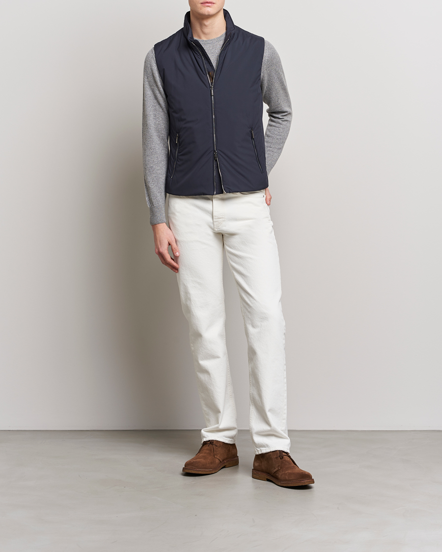 Herren | Jacken | MooRER | Senio Padded Vest Navy
