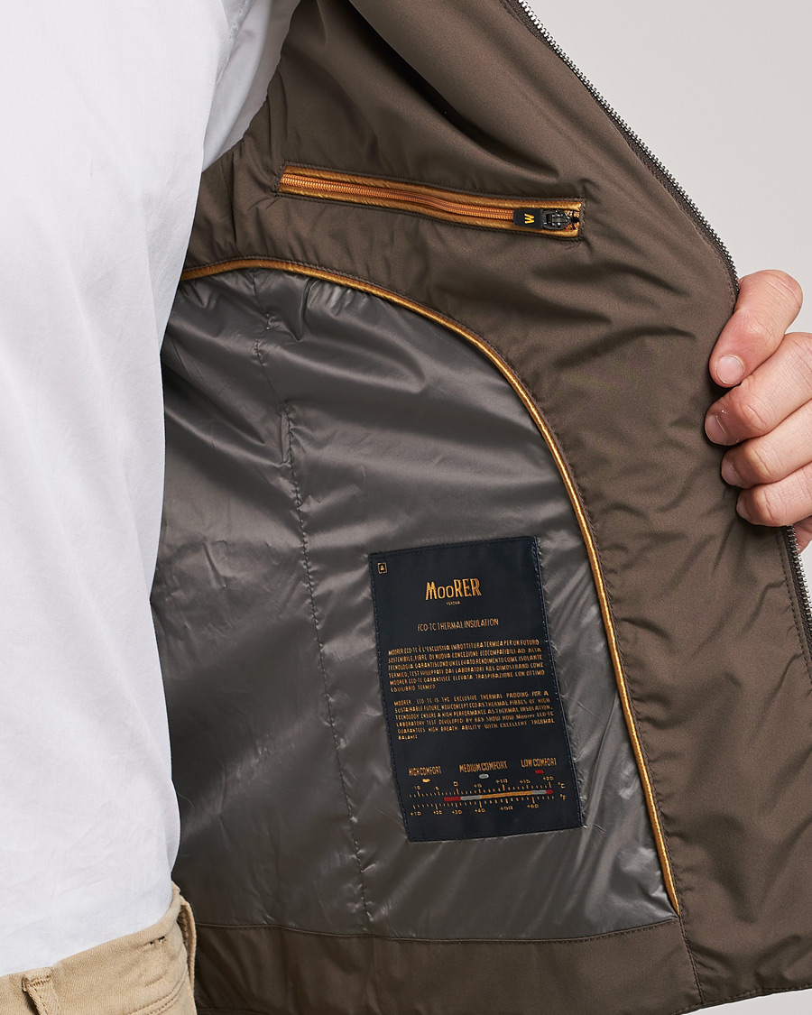 Herren | Westen | MooRER | Senio Padded Vest Brown