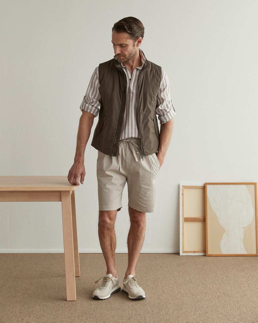 Herren | Westen | MooRER | Senio Padded Vest Brown