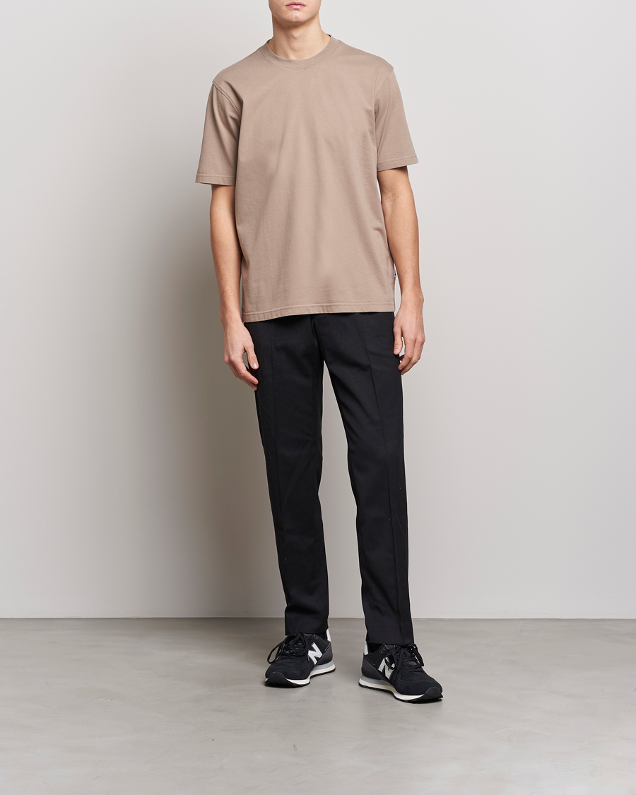 Herren | T-Shirts | NN07 | Adam Pima Crew Neck T-Shirt Greige
