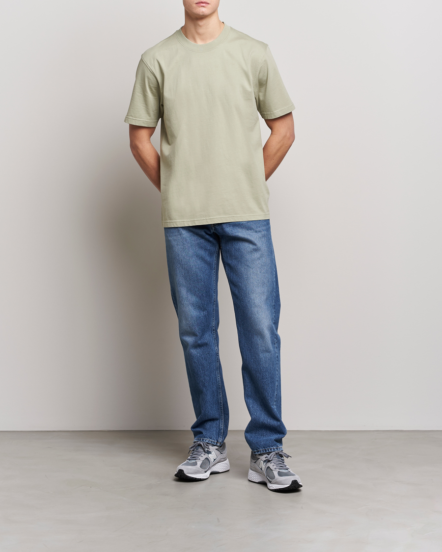 Herren | T-Shirts | NN07 | Adam Pima Crew Neck T-Shirt Pale Green