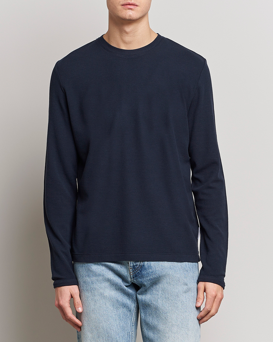 Herren | Business & Beyond | NN07 | Clive Knitted Sweater Navy Blue