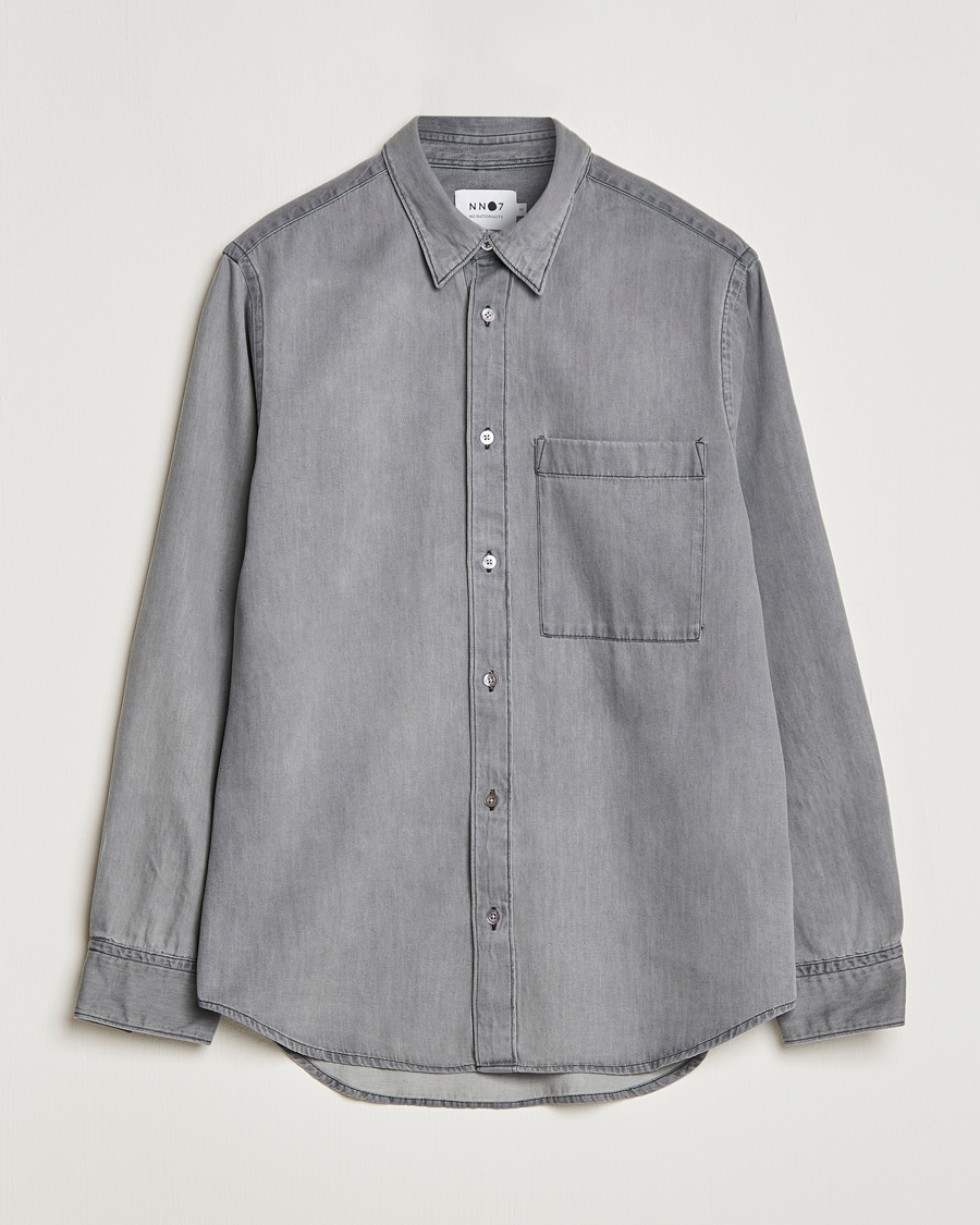 Herren | Hemden | NN07 | Cohen Tencel Denim Shirt Grey Denim