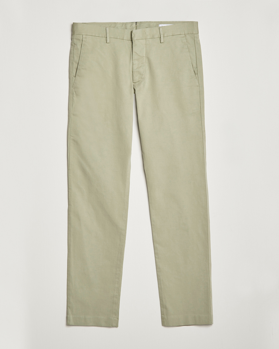 Herren | Hosen | NN07 | Theo Regular Fit Stretch Chinos Oil Green