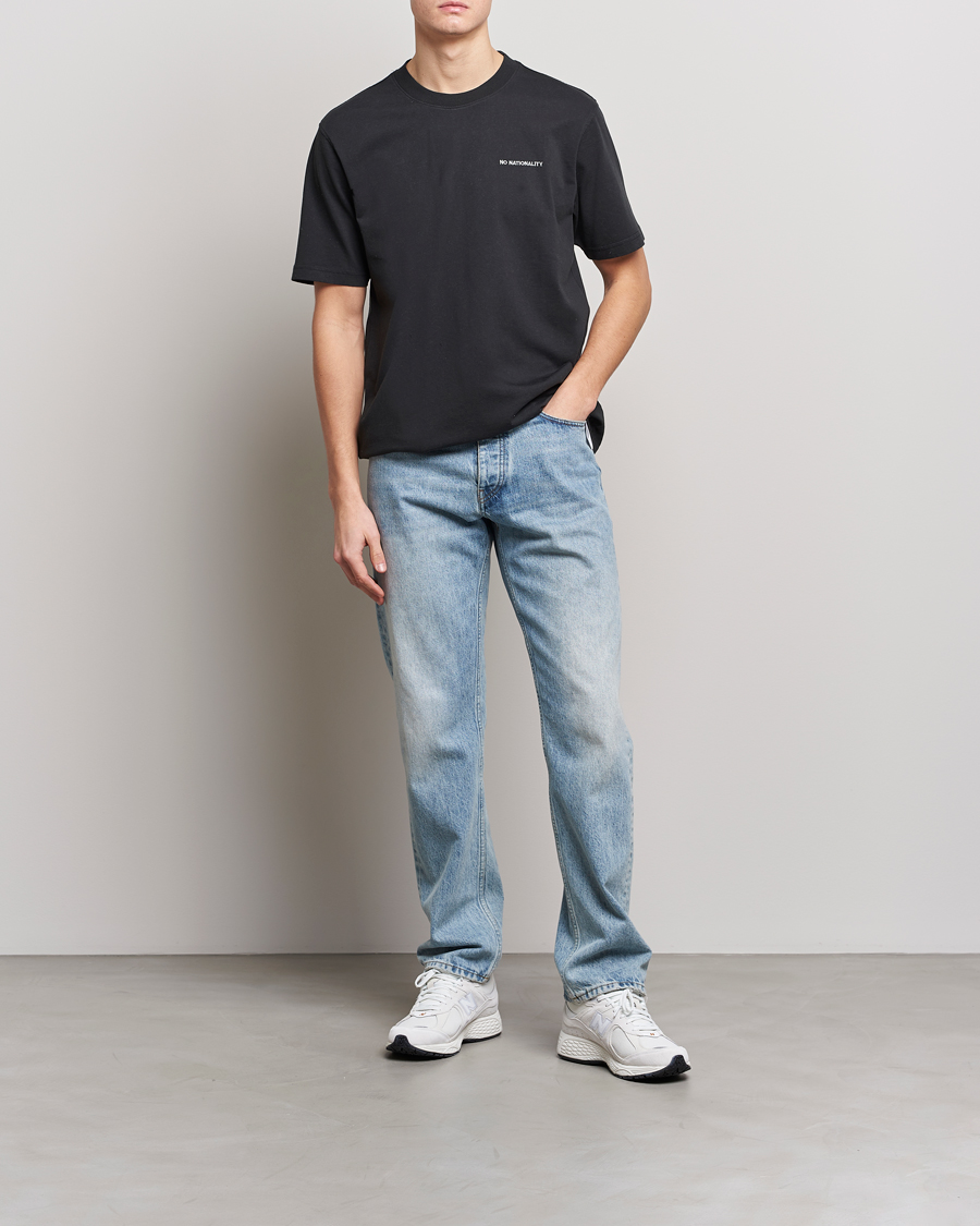 Herren | T-Shirts | NN07 | Adam Logo Crew Neck T-Shirt Black