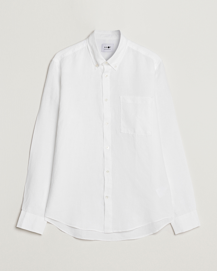 Herren | Hemden | NN07 | Arne Linen Shirt White