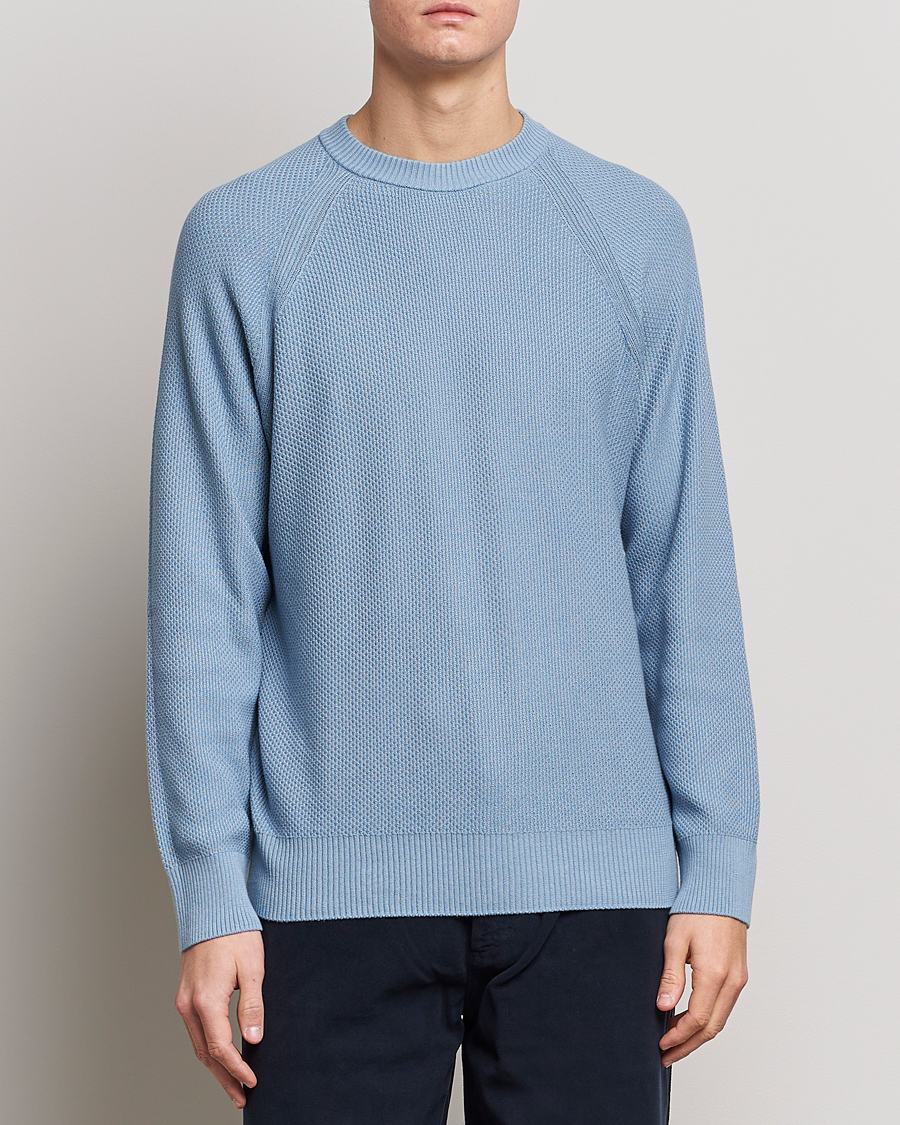 Herren | Pullover | NN07 | Brandon Cotton Knitted Sweater Ashley Blue