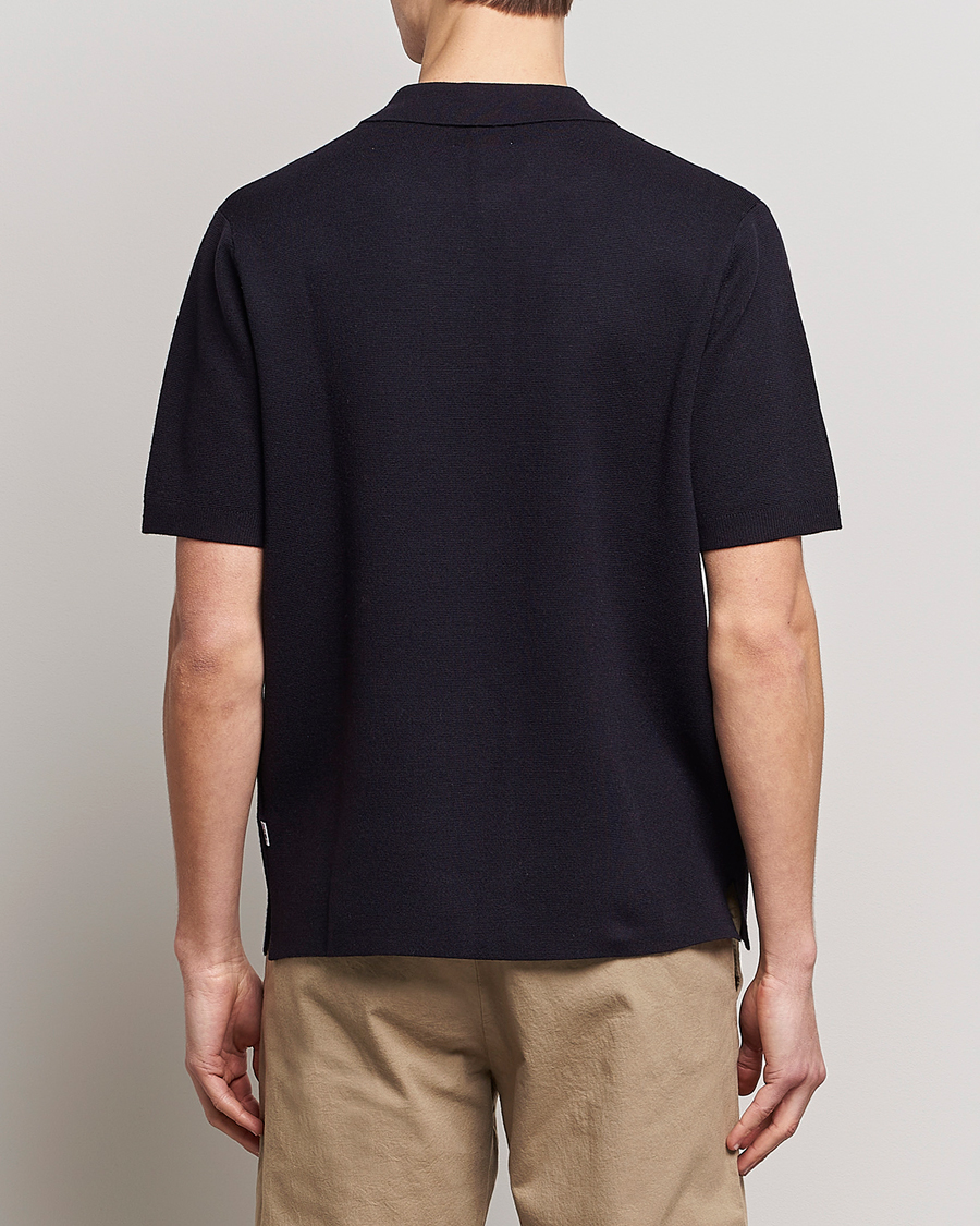 Herren | Poloshirts | NN07 | Harald Knitted Polo Navy Blue