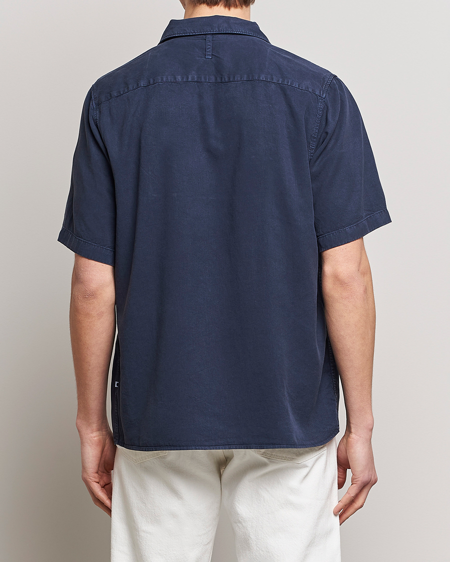 Herren | Hemden | NN07 | Julio Tencel Resort Collar Shirt Sargasso Sea