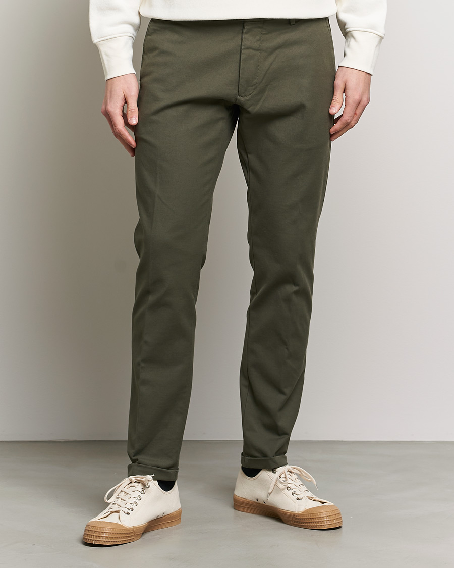 Herren | Hosen | NN07 | Scott Regular Fit Stretch Trousers Army Green