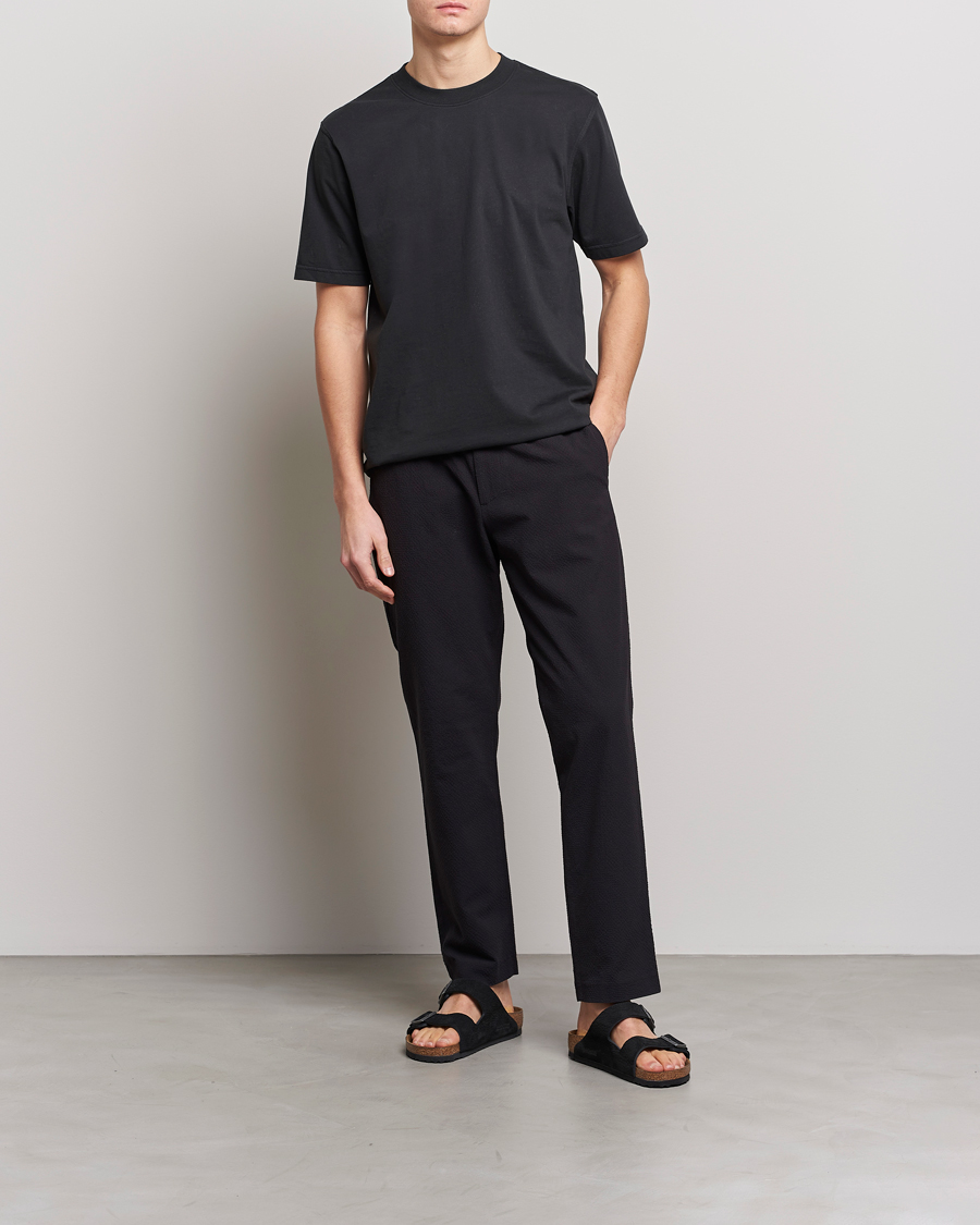 Herren | Hosen | NN07 | Theodore Seersucker Pants Black