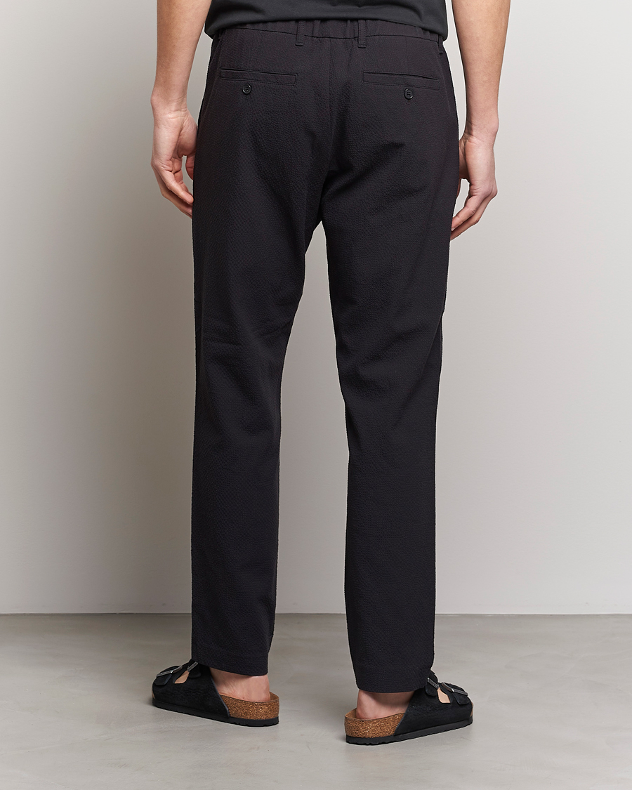 Herren | Hosen | NN07 | Theodore Seersucker Pants Black