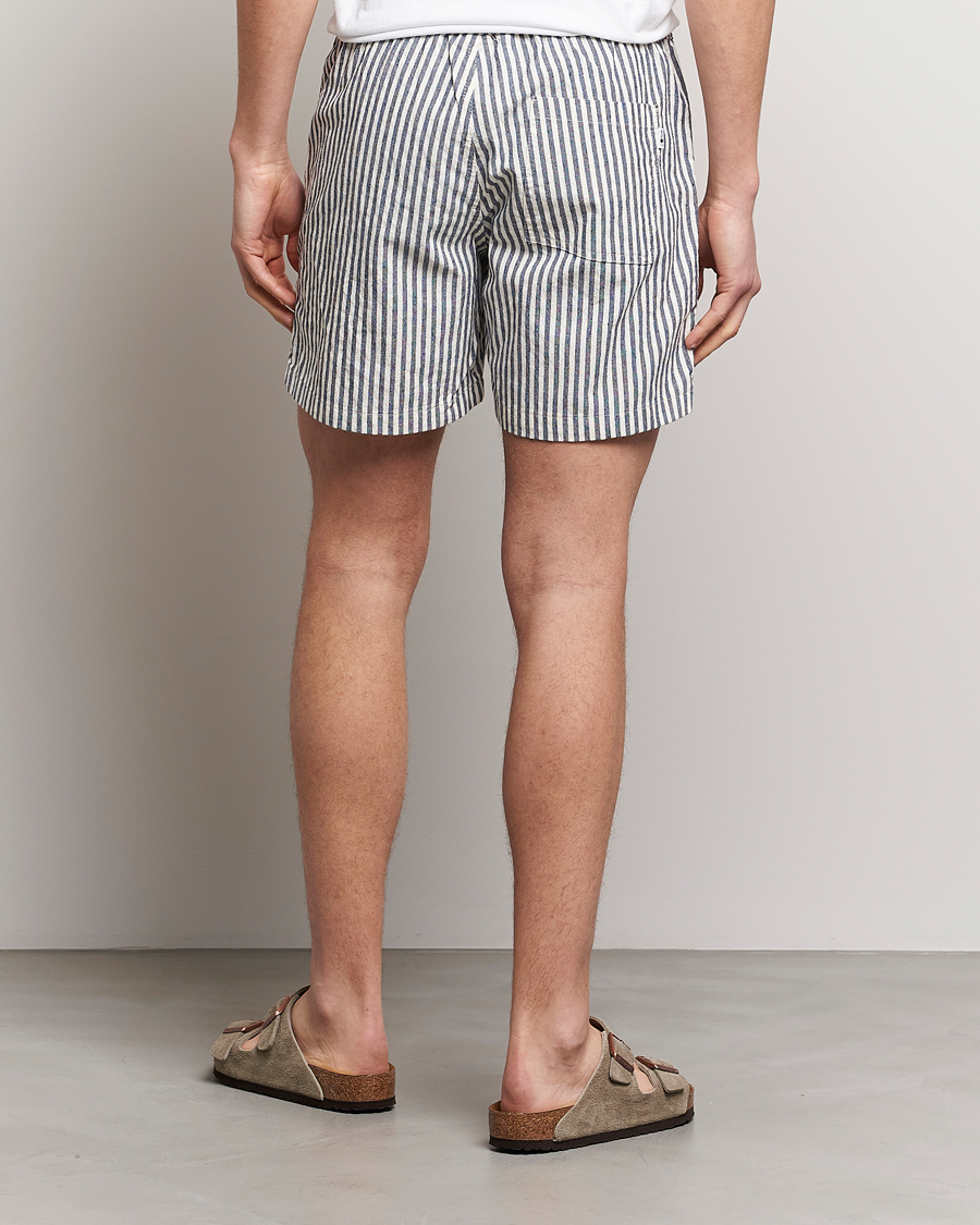 Herren | Shorts | NN07 | Gregor Creppe Drawstring Shorts Navy/White