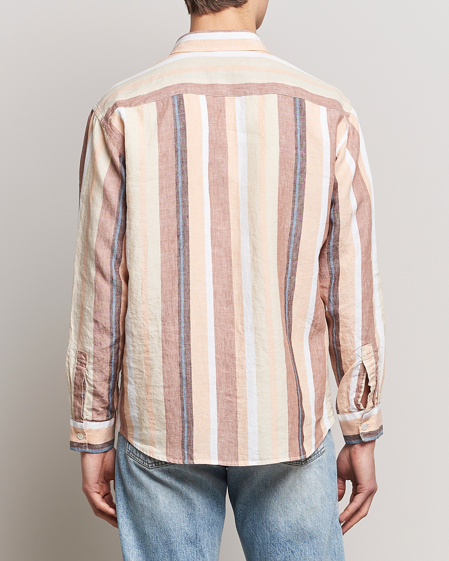 Herren | Hemden | NN07 | Deon Linen Striped Shirt Multi
