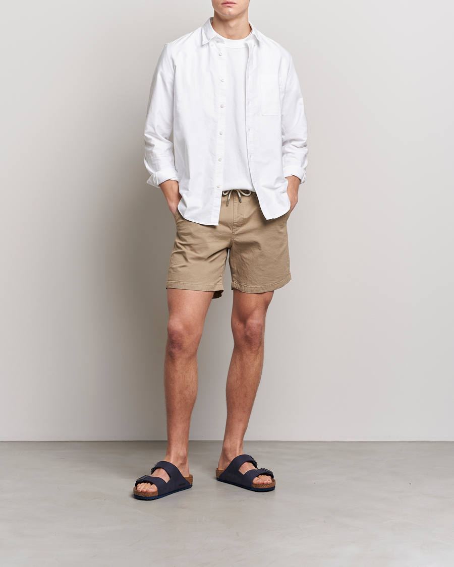 Herren | Shorts | NN07 | Gregor Tencel Drawstring Shorts Greige