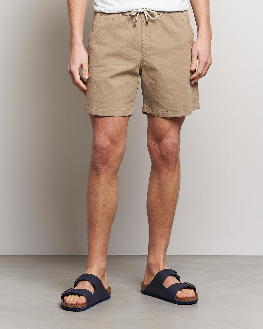 Herren | Shorts | NN07 | Gregor Tencel Drawstring Shorts Greige