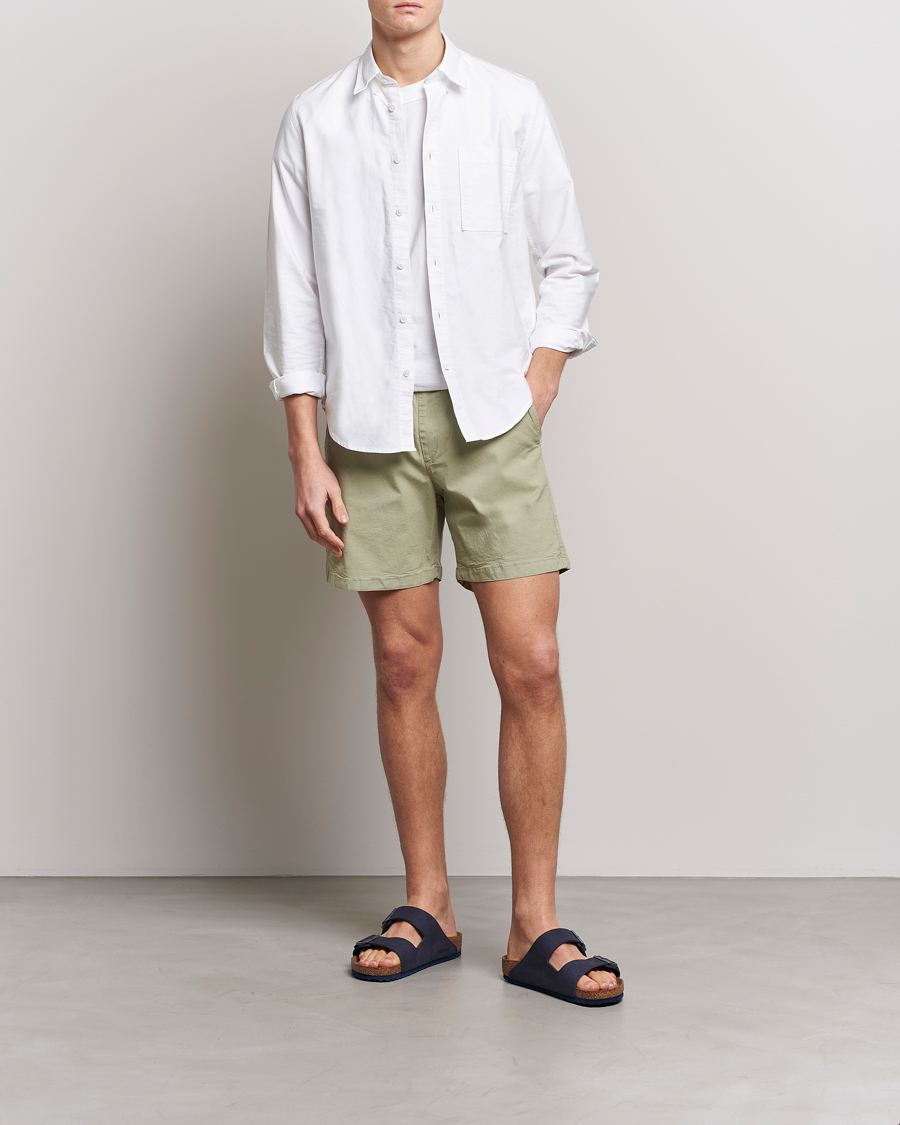 Herren | Shorts | NN07 | Gregor Tencel Drawstring Shorts Pale Green