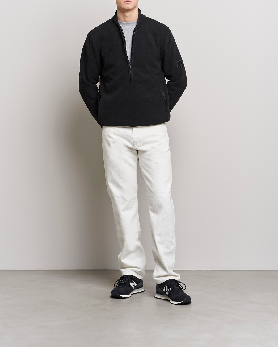 Herren | Pullover | RAINS | Fleece Half-Zip Pullover Black