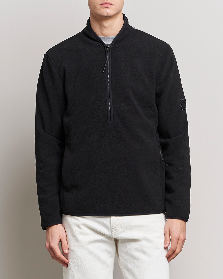 Herren | Pullover | RAINS | Fleece Half-Zip Pullover Black