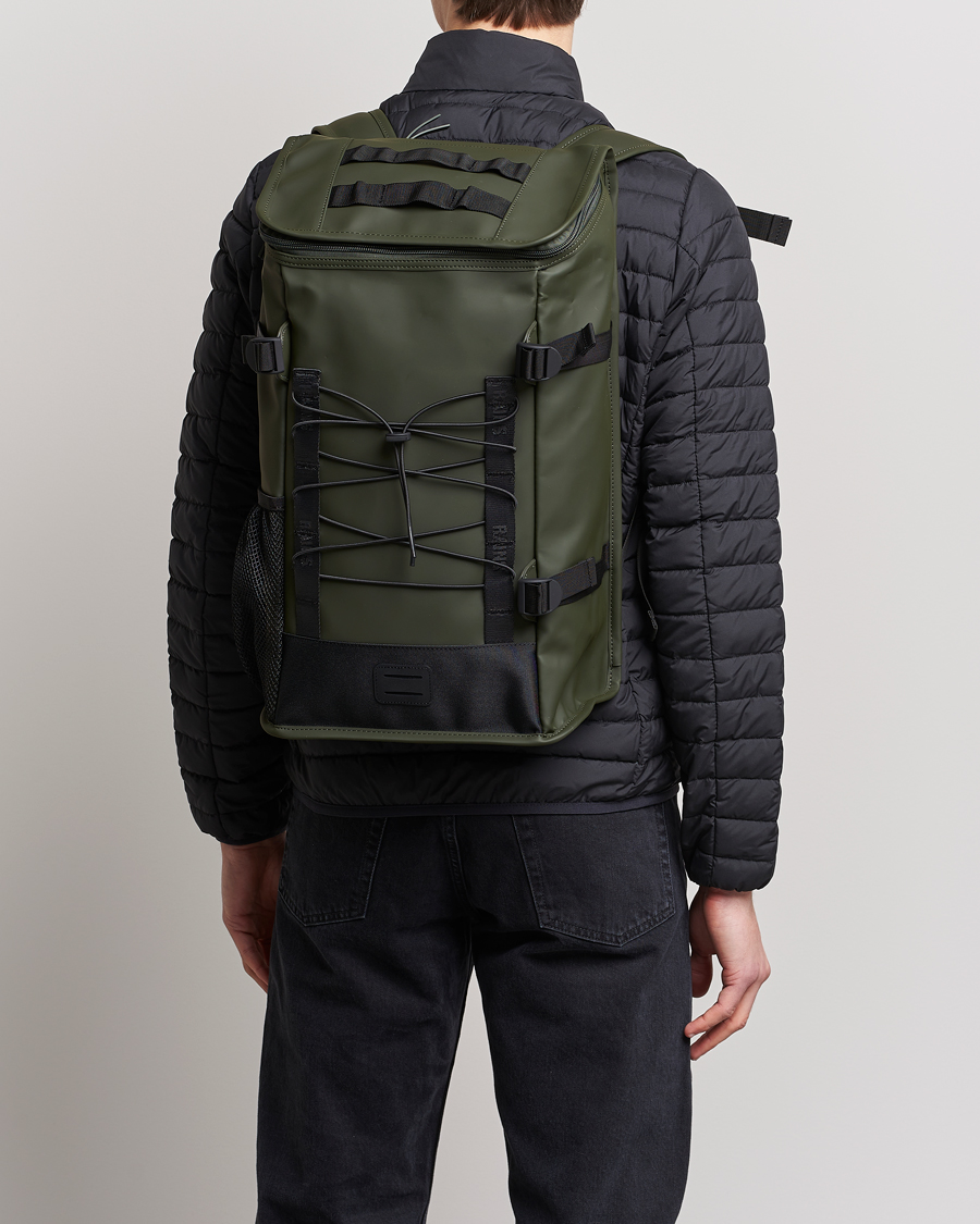 Herren | RAINS Trail Mountaineer Backpack Green | RAINS | Trail Mountaineer Backpack Green