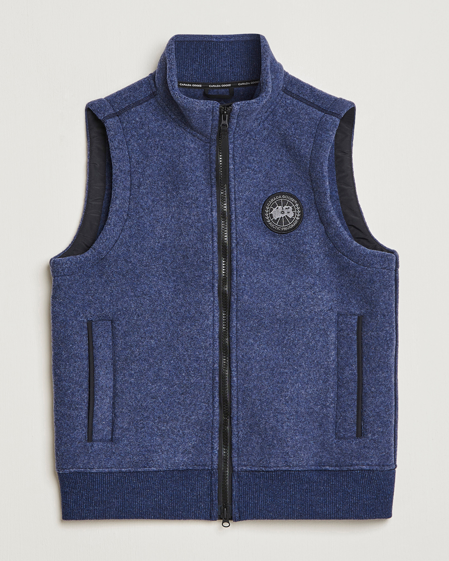 Herren | Westen | Canada Goose | Mersey Fleece Vest Atlantic Navy