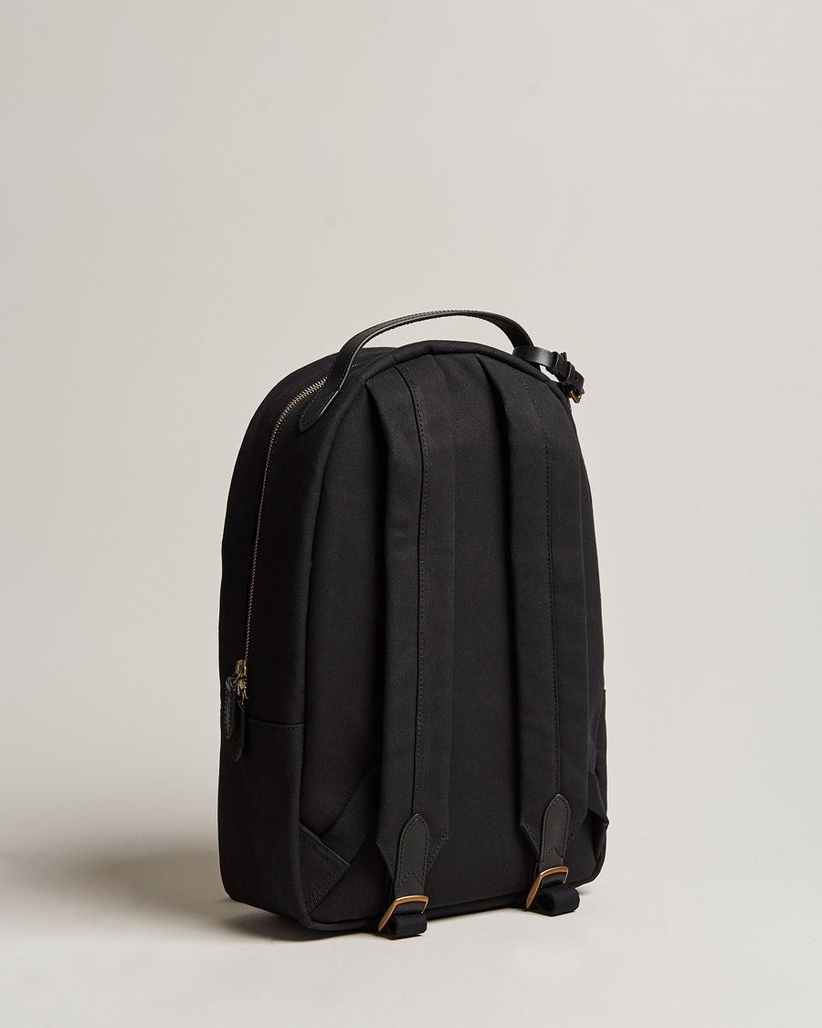 Herren | Polo Ralph Lauren Canvas/Leather Backpack Black | Polo Ralph Lauren | Canvas/Leather Backpack Black