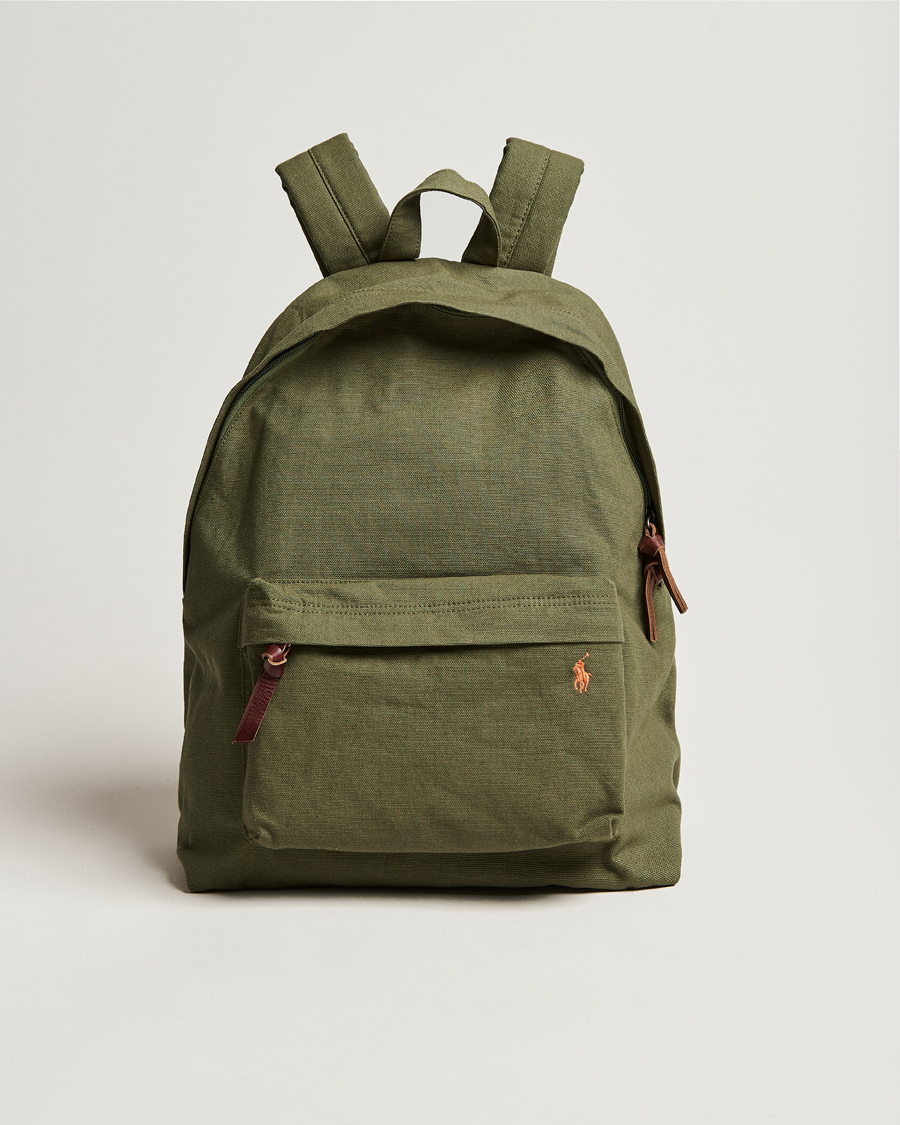Herren | Polo Ralph Lauren Canvas Backpack Dark Sage | Polo Ralph Lauren | Canvas Backpack Dark Sage