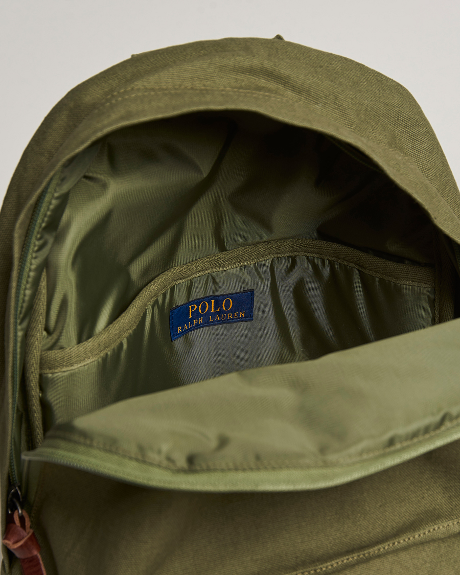 Herren | Polo Ralph Lauren Canvas Backpack Dark Sage | Polo Ralph Lauren | Canvas Backpack Dark Sage